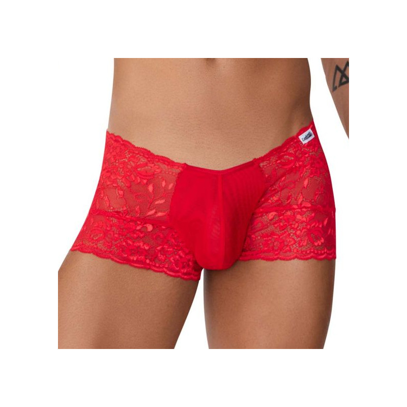 CandyMan Shorty en Dentelle Veno Rouge